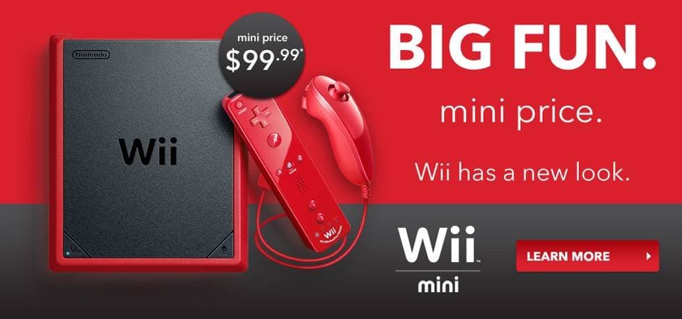 Nintendo presenta la Wii Mini
