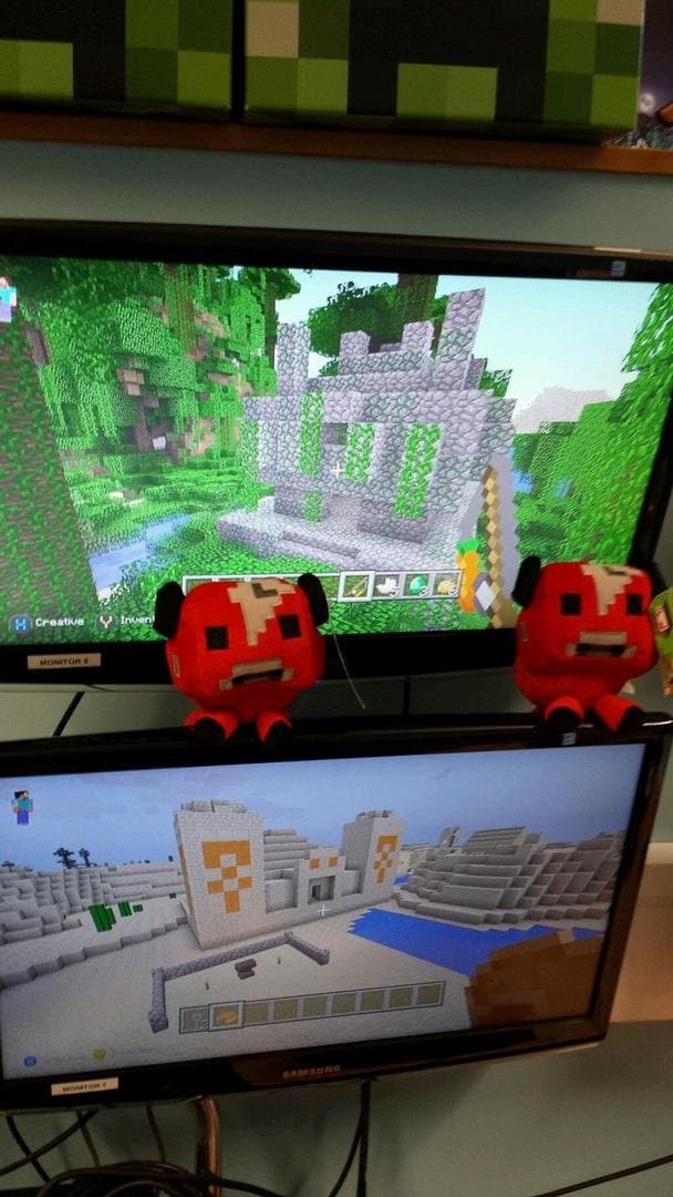 Primer screen de Minecraft para Xbox One