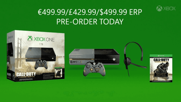 Anunciado un bundle de Xbox One de 1TB edición Call of Duty: Advanced Warfare