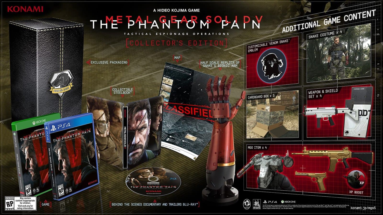 Metal Gear Solid V: The Phantom Pain recibe una edición de colección