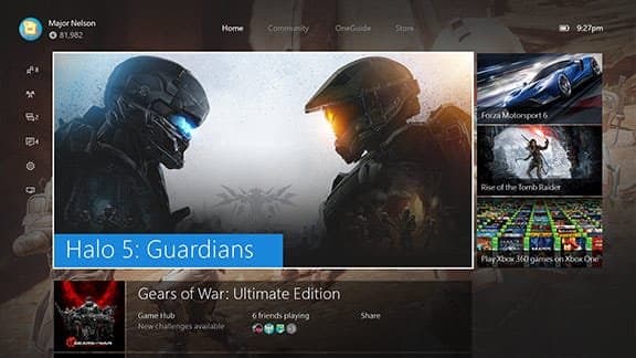 La nueva interfaz de Xbox One hecha abajo los gestos del Kinect