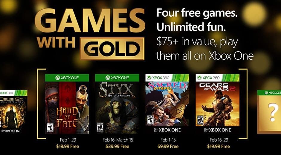 Revelado los juegos gratis de Febrero para Xbox One y Xbox 360