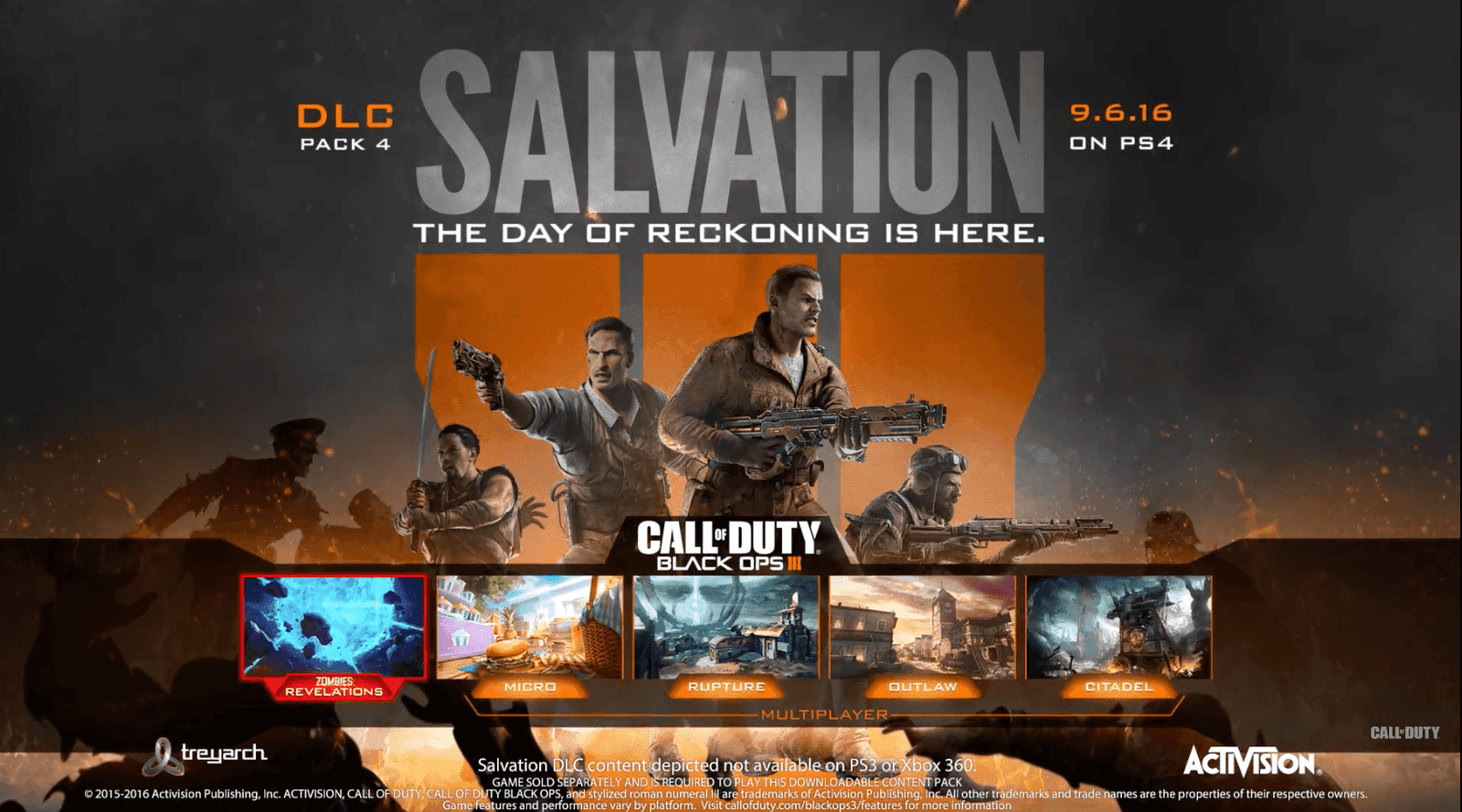 Revelado el contenido del 4 DLC de Call of Duty Black Ops 3: Salvation