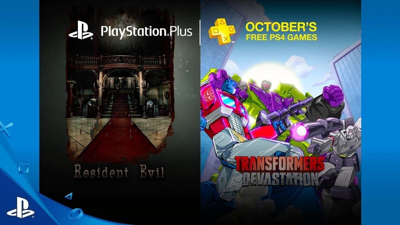 Resident Evil y Transformers: Devastation en los juegos gratis de Octubre para Playstation