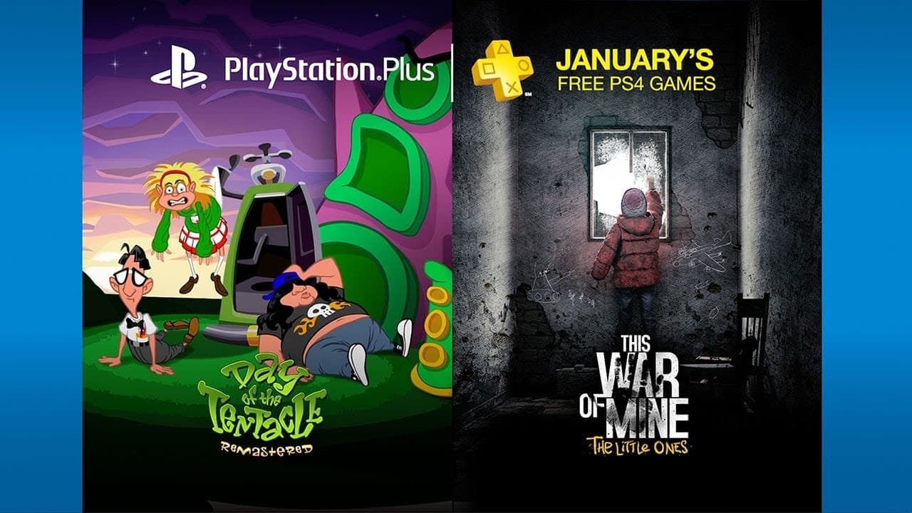 Day of the Tentacle Remastered y This War of Mine: The Little Ones son los juegos gratis de Enero para Playstation
