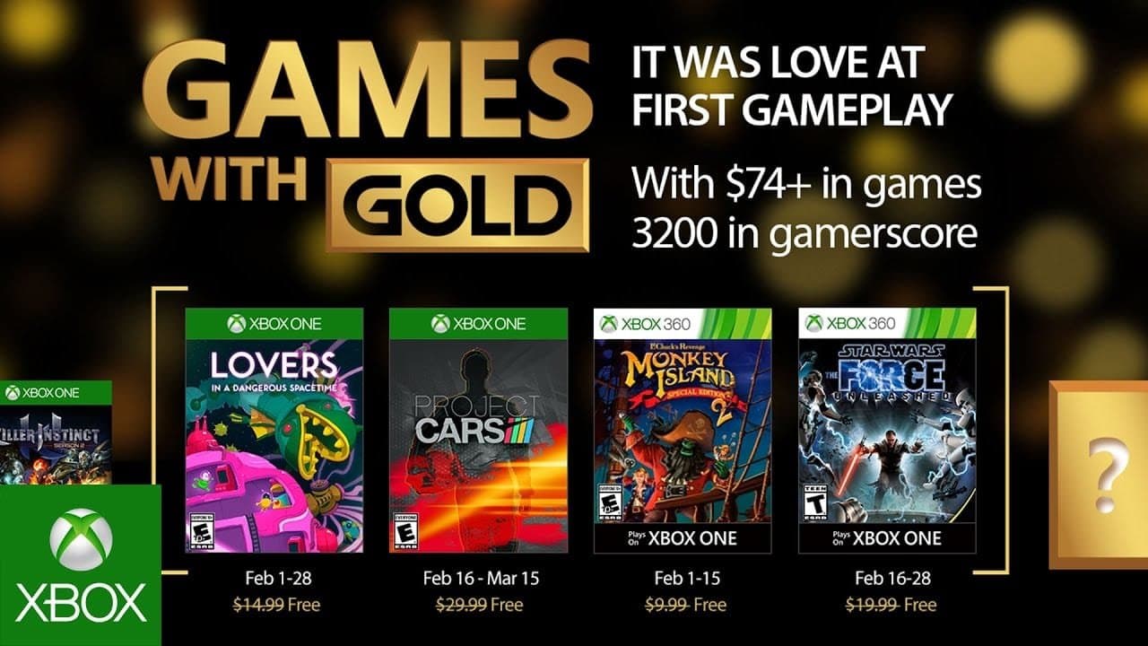 Revelado los juegos gratis para Xbox en Febrero