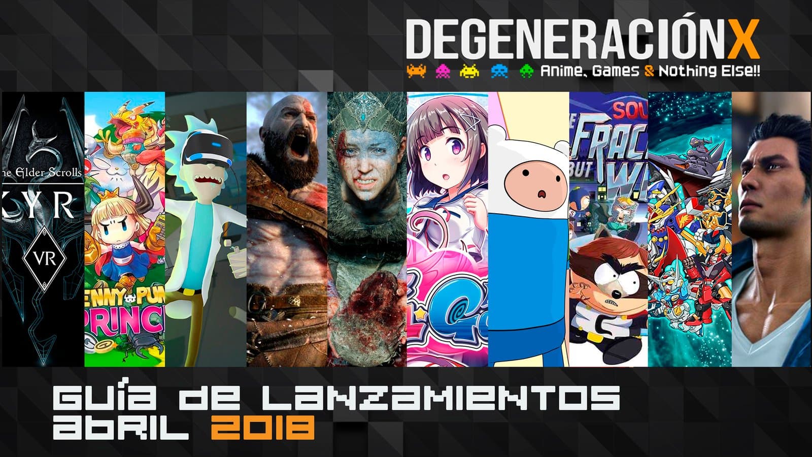 Super guía de lanzamientos para el mes de Abril 2018