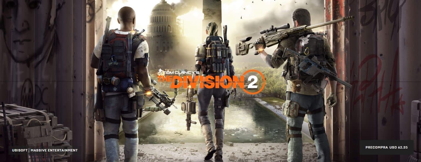 The Division 2 se distribuirá a través de la Epic Games Store