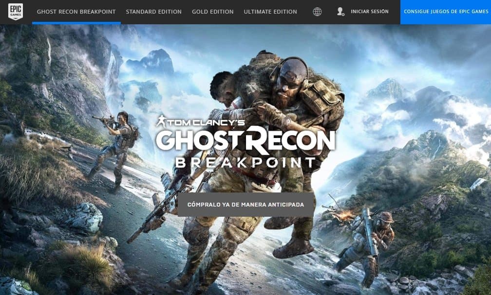 Ghost Recon Breakpoint será exclusivo de la Epic Games Store