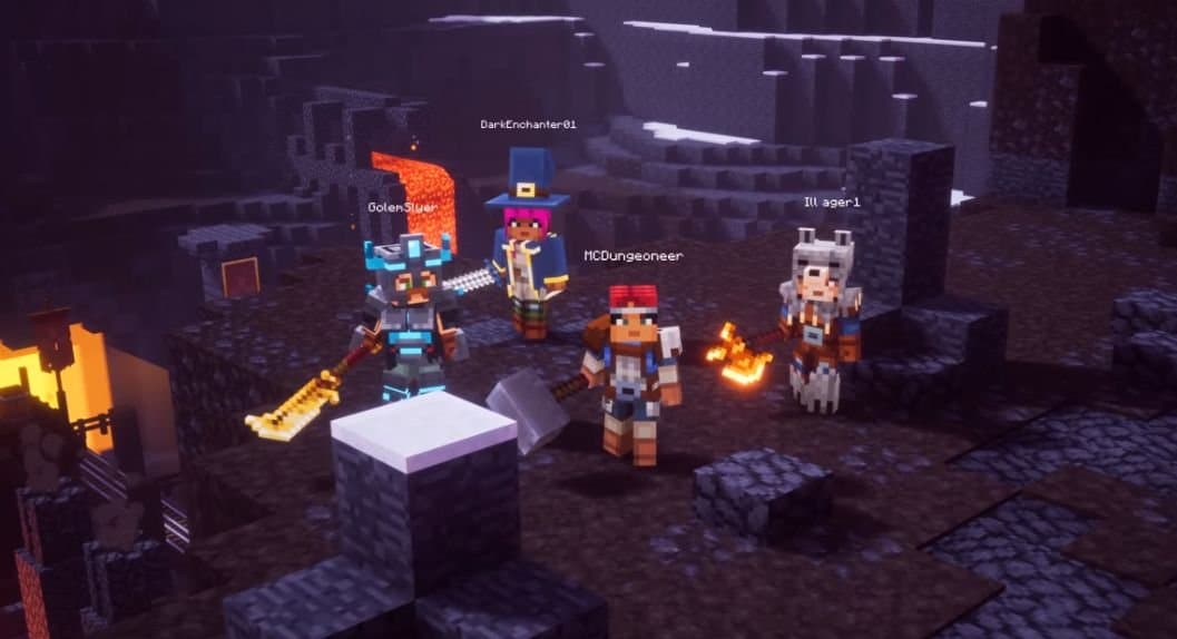 #E32019 – Primer vistazo de Minecraft Dungeons