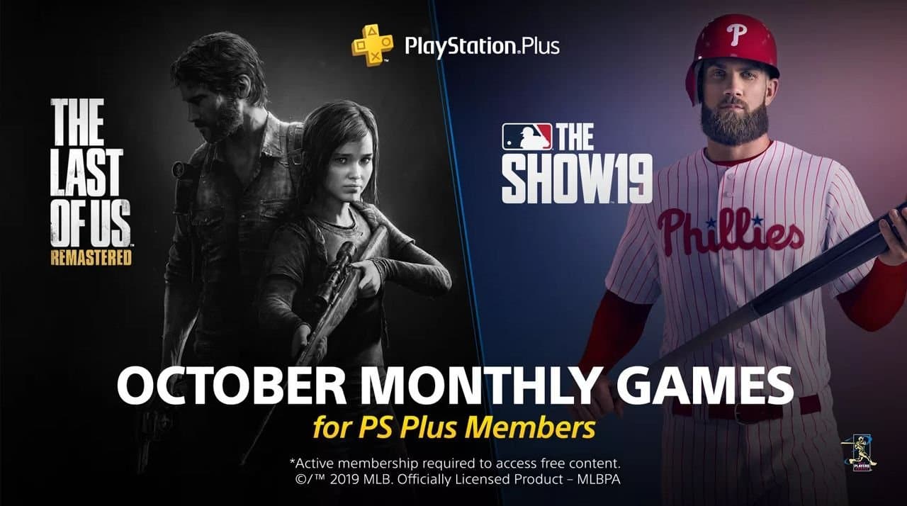 Sony anuncia The Last of Us Remastered y MLB The Show 19 como los juegos gratuitos de PlayStation Plus de octubre