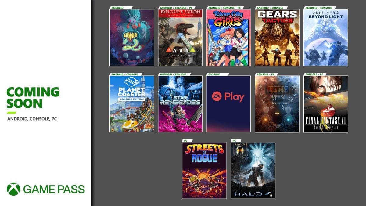 Anunciado los juegos de Xbox Game Pass para noviembre