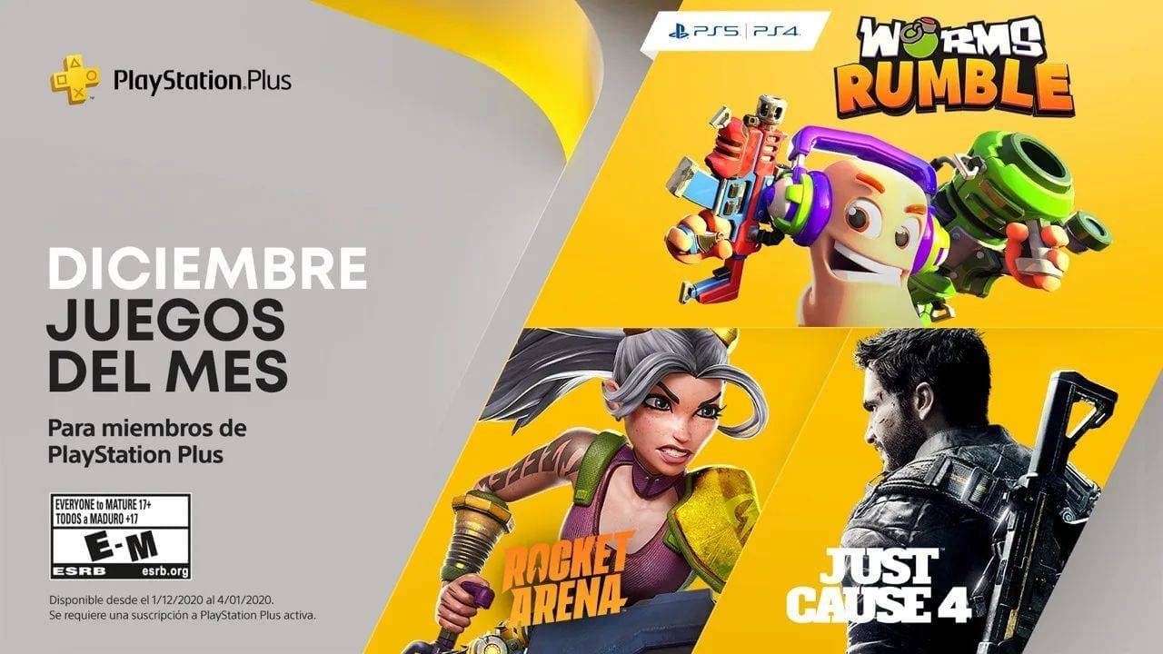 Estos son los juegos gratis de Playstation Plus para diciembre 2020