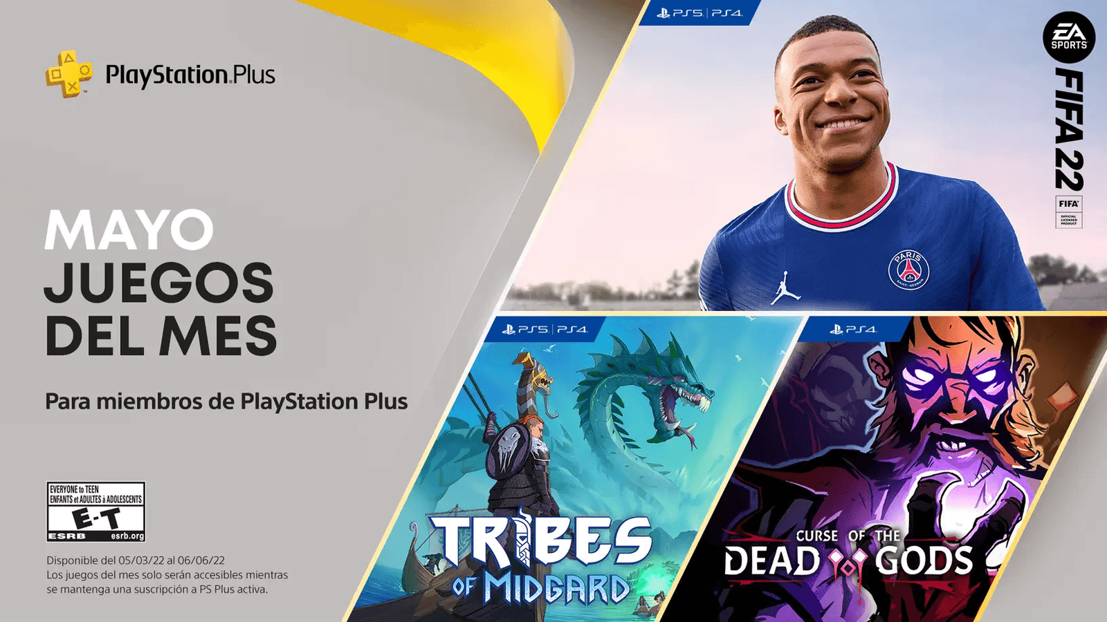 Anunciado los juegos PlayStation Plus de mayo 2022