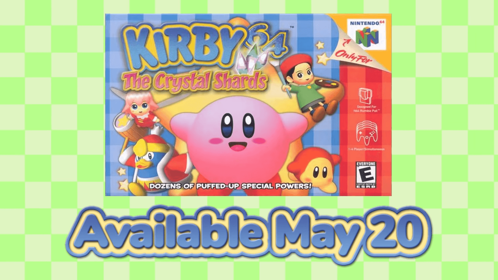 Kirby 64: The Crystal Shards llega al Nintendo Switch Online la próxima semana