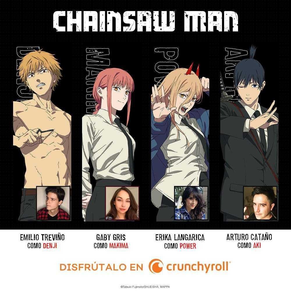 Chainsaw Man tendrá doblaje latino y revelan al elenco protagónico