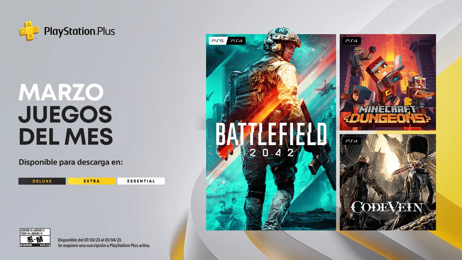 Sony anuncia los juegos mensuales de PlayStation Plus de marzo 2023