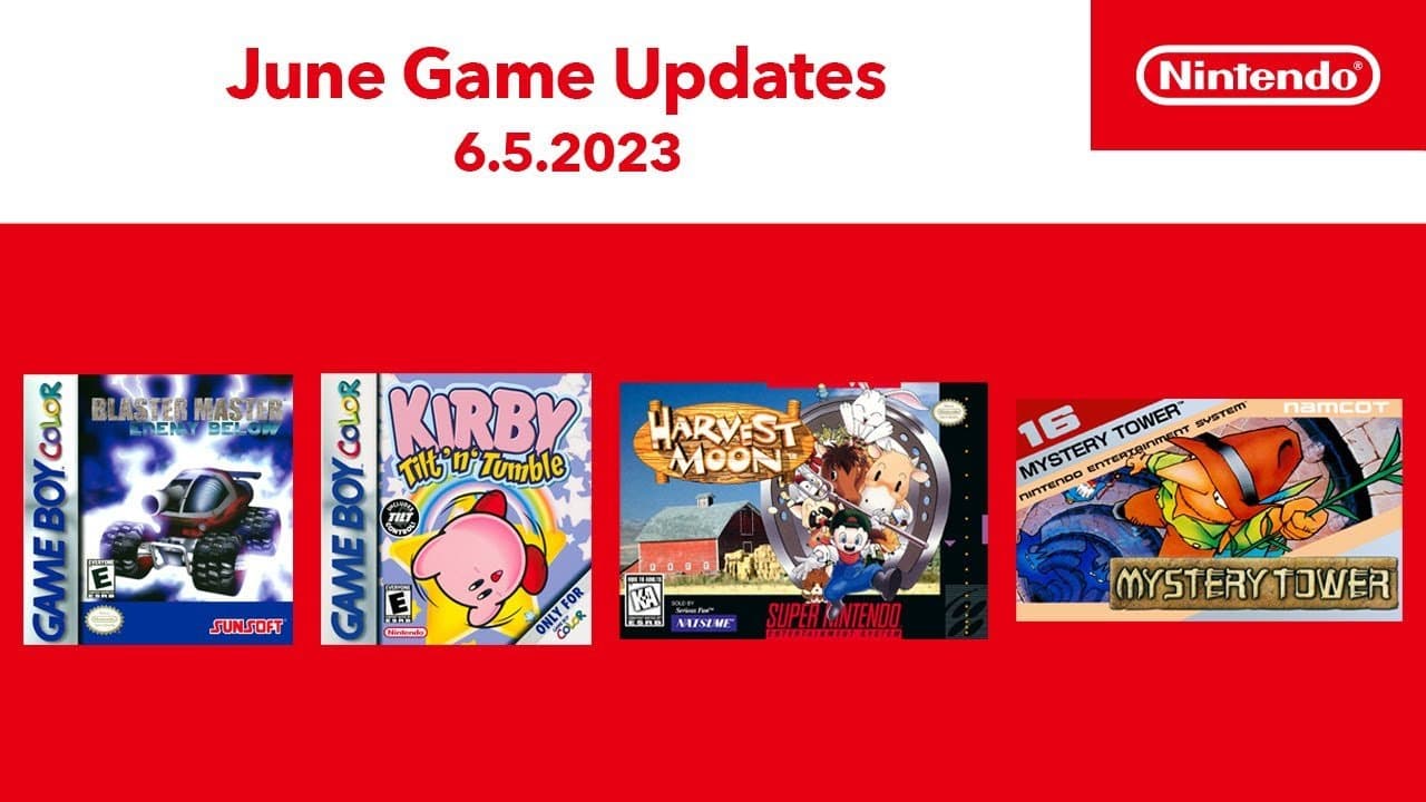 Nintendo da a conocer los juegos de junio para su servicio de Nintendo Switch Online