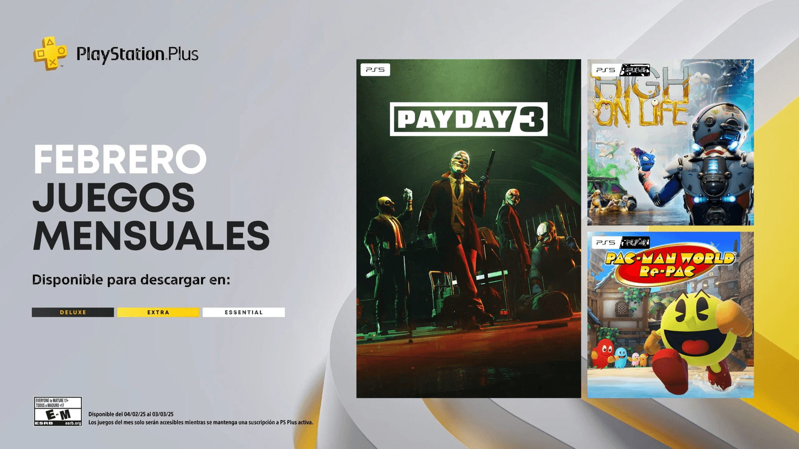 Anunciado los Juegos Mensuales de PlayStation Plus de febrero