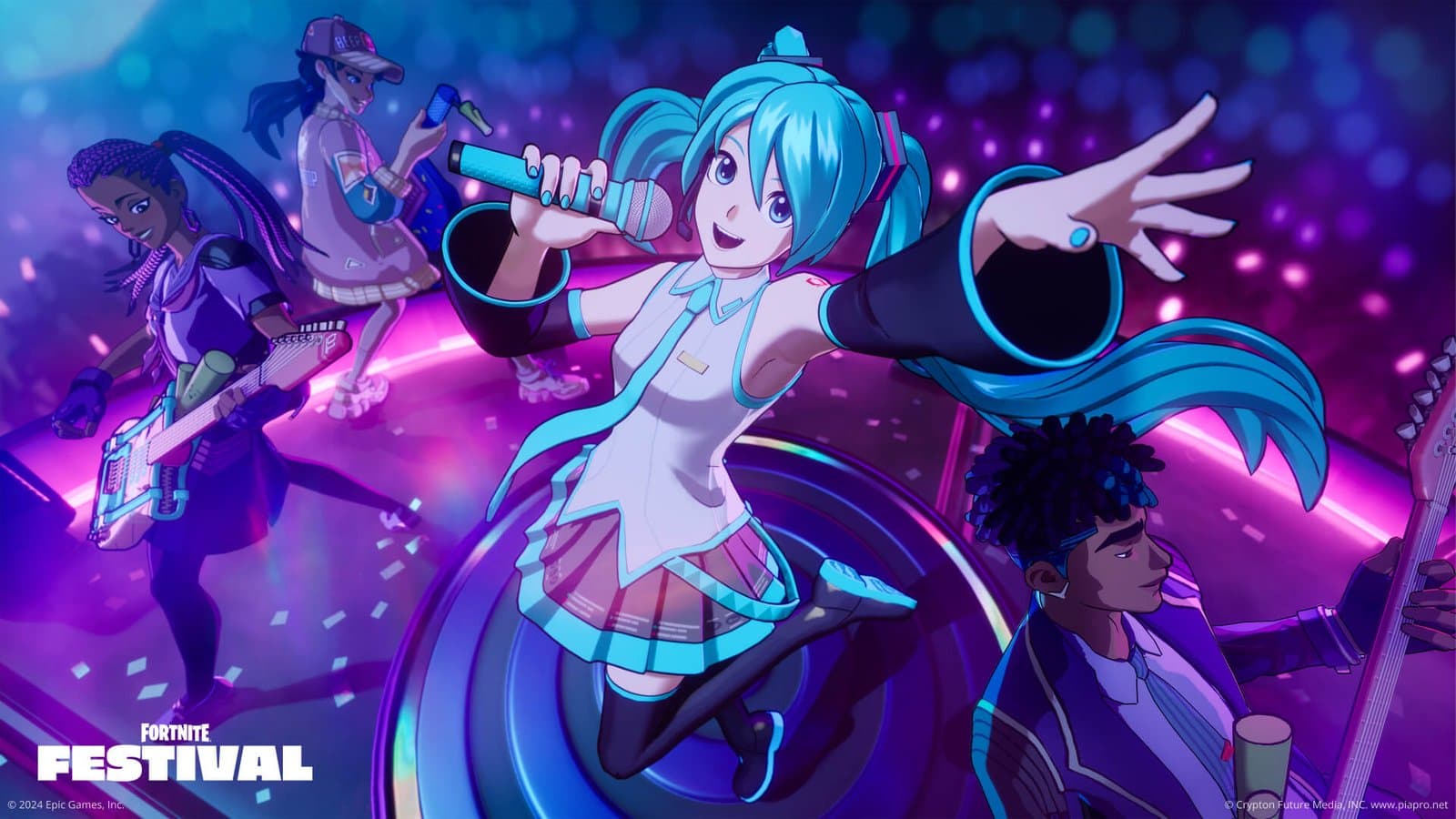 Hatsune Miku llega a la temporada 7 de Fortnite Festival