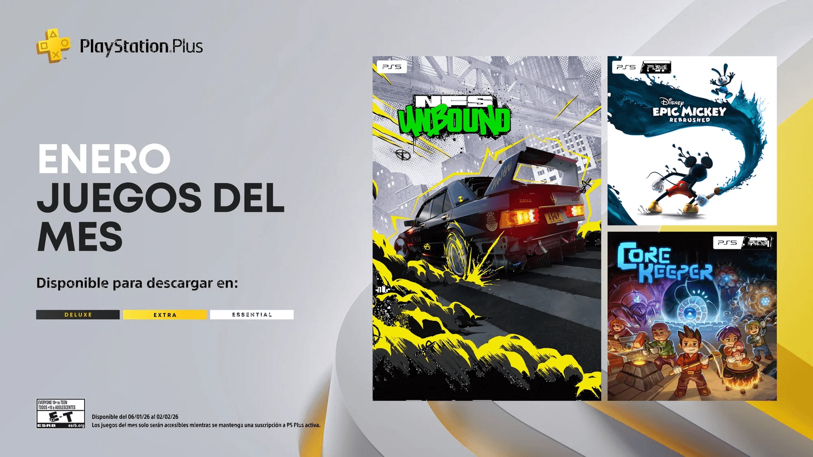 Ya fueron anunciados los primeros juegos mensuales de PlayStation Plus del año