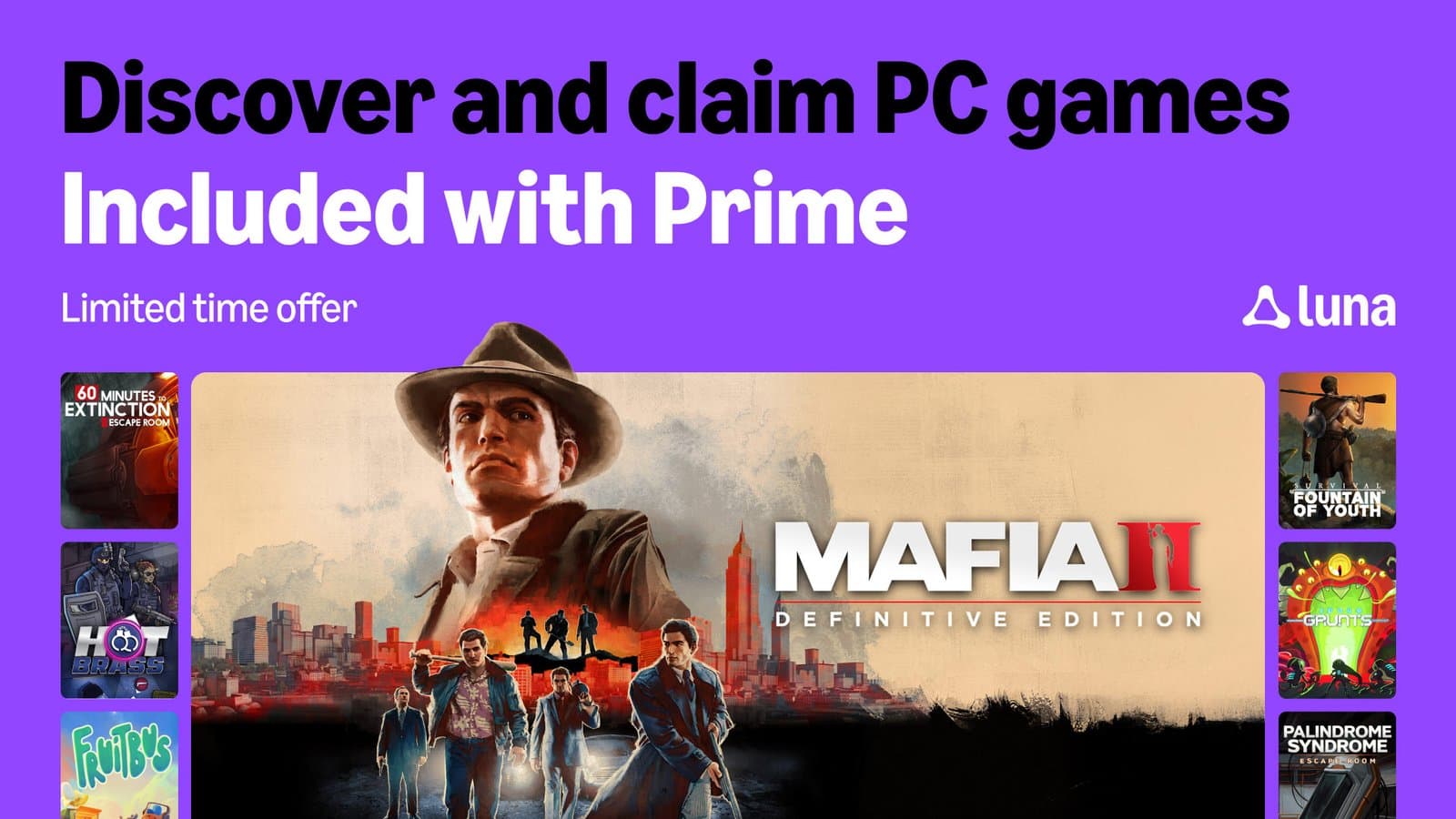 Amazon Prime Gaming confirma 11 juegos gratis para PC en mayo