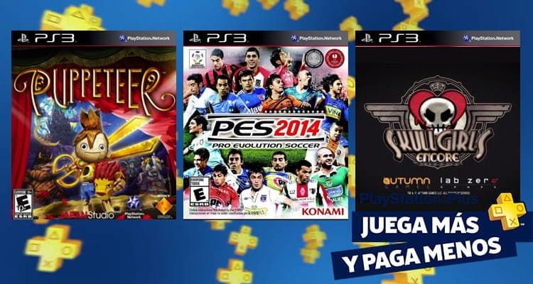 Puppeteer, PES2014 y Skullgirls Encore gratis en mayo para miembros de PS Plus