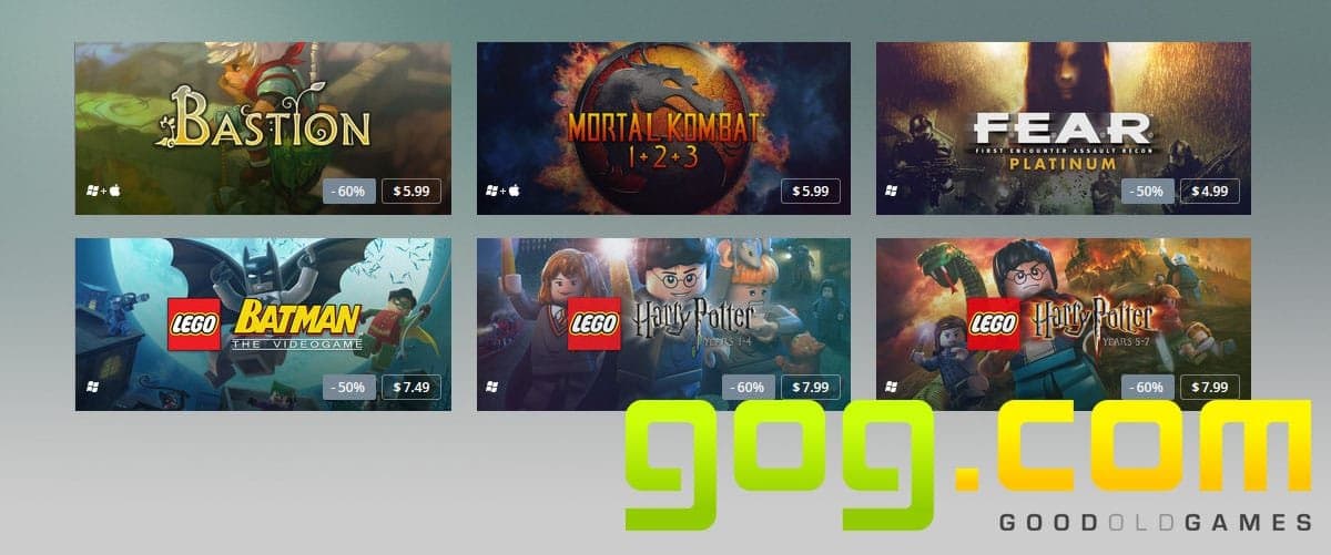 GOG llega un acuerdo para distribuir titulos de la Warner Bros.