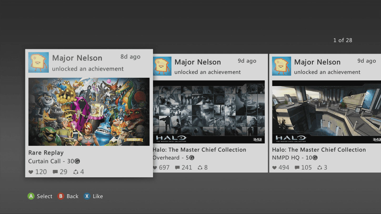 Activity Feed, espacio de 2GB en la nube y más en la nueva actualización para el Xbox 360
