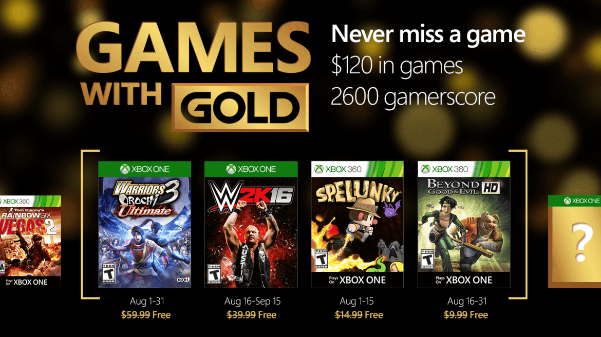 Revelado los juegos gratuitos de Agosto para Xbox