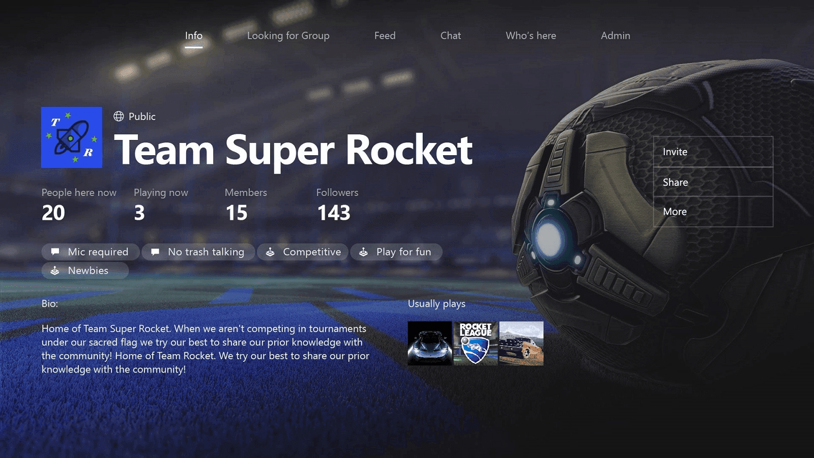 Clubs, emojis y búsqueda de grupos en la actualización de verano Xbox One