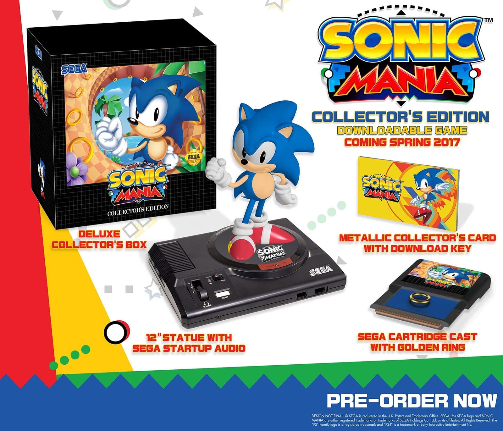 Sonic Mania contará con una edición de colección muy especial para los fans