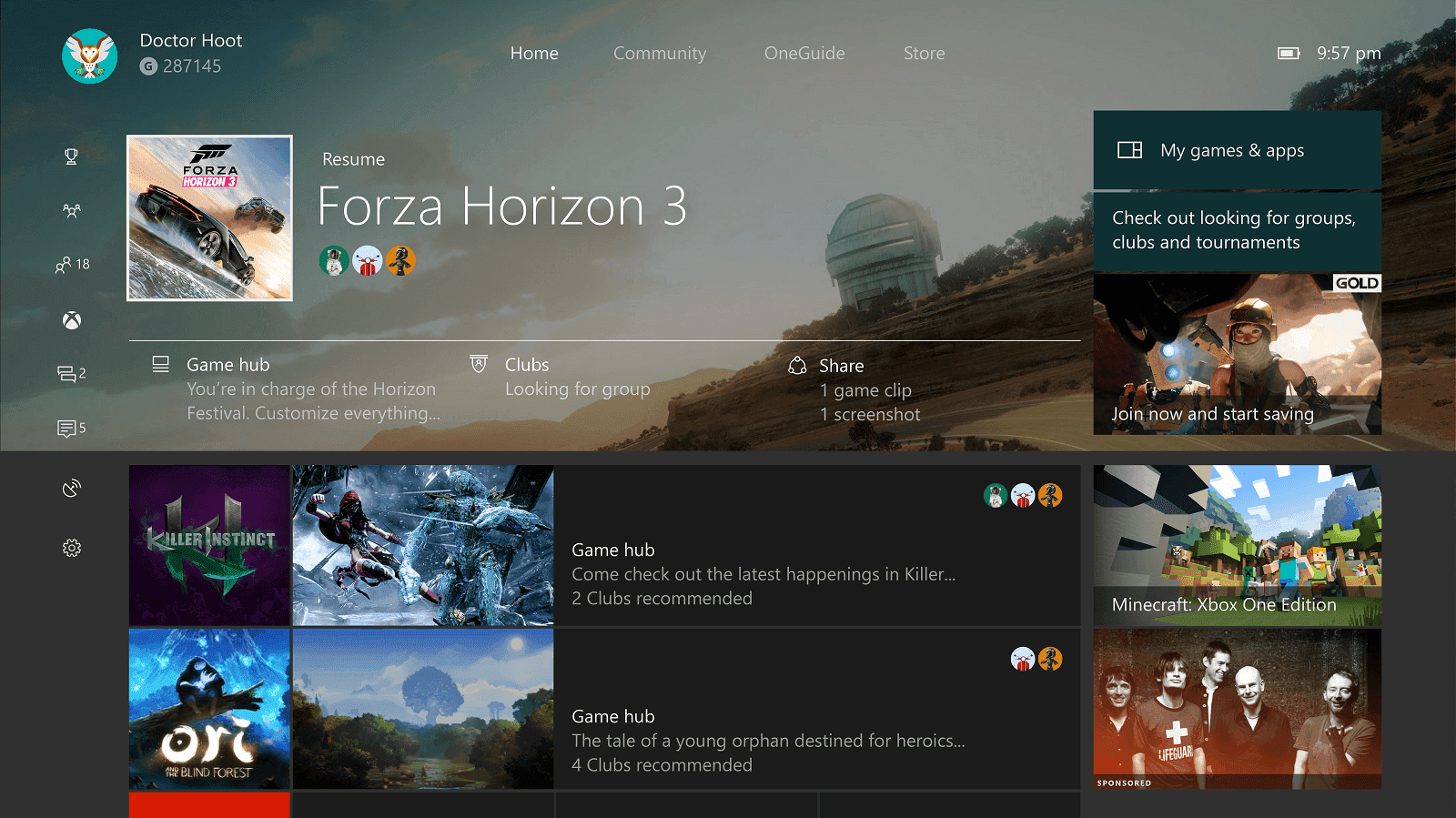 Detalles de la primera actualización del Xbox One