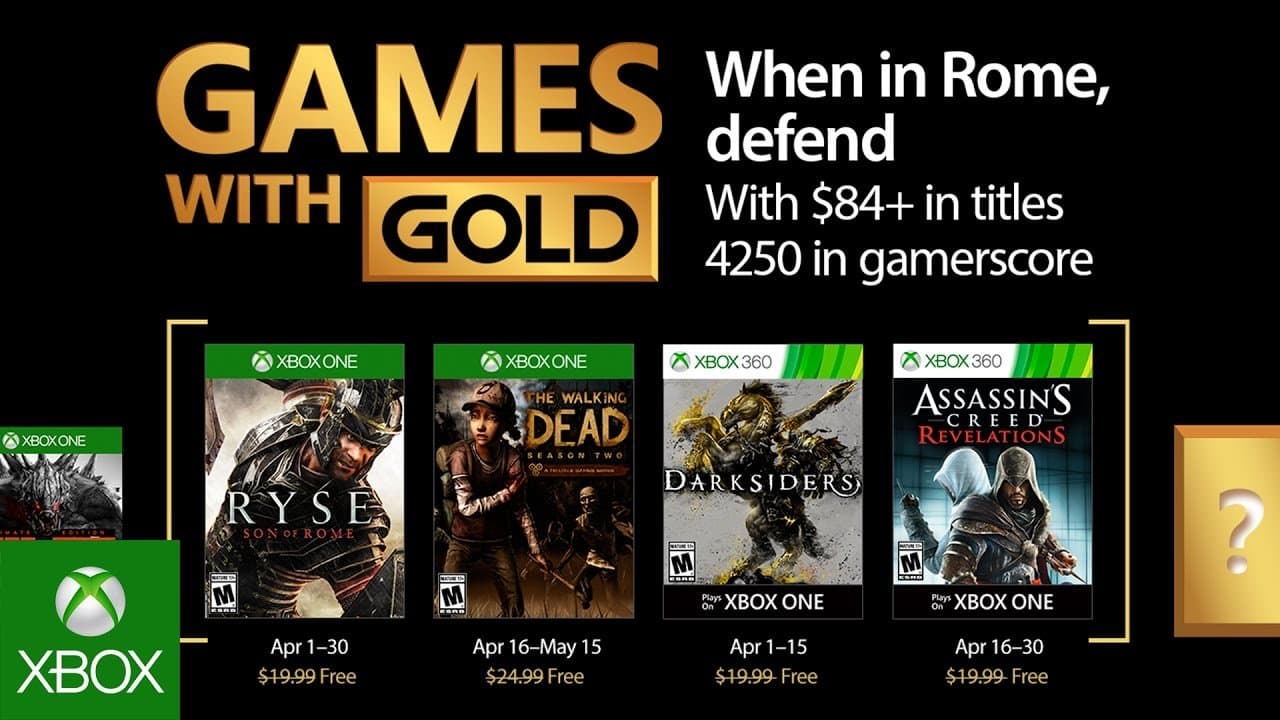 Revelado los juegos gratis de Abril para Xbox