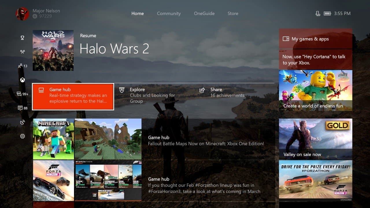 Ya disponible la actualización de Marzo para Xbox One
