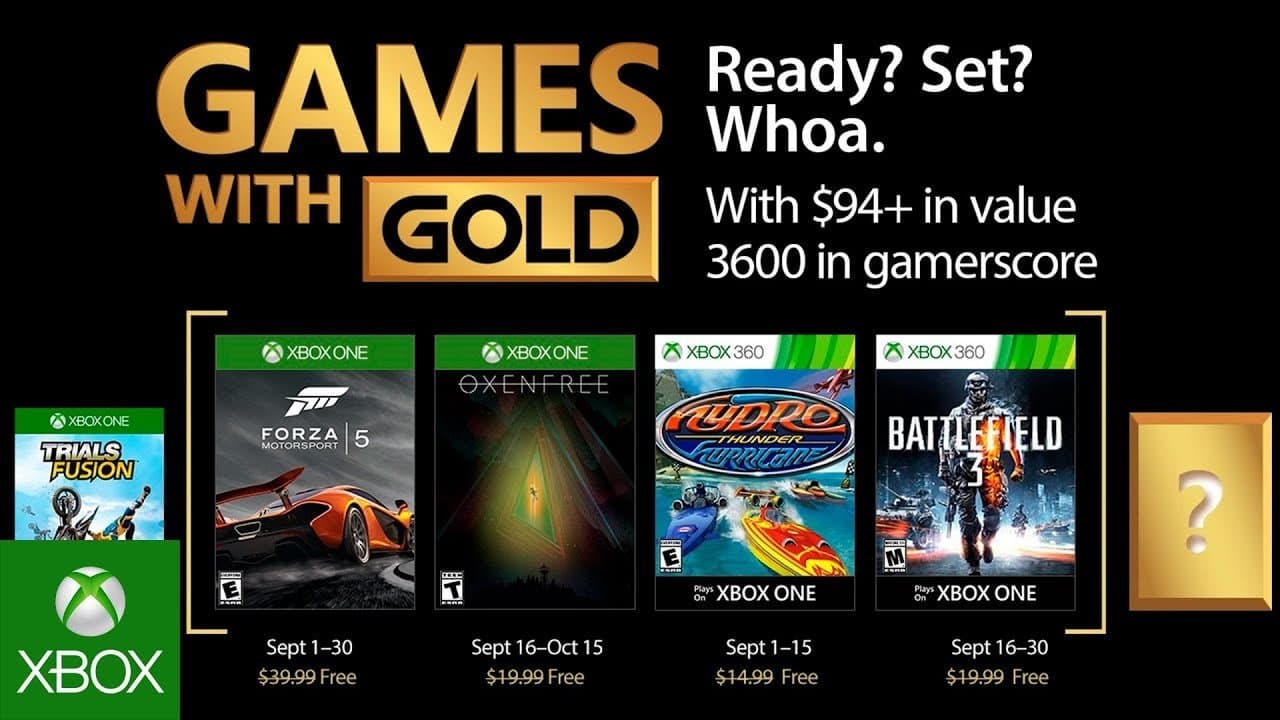 Revelado los juegos gratis de Septiembre en Xbox