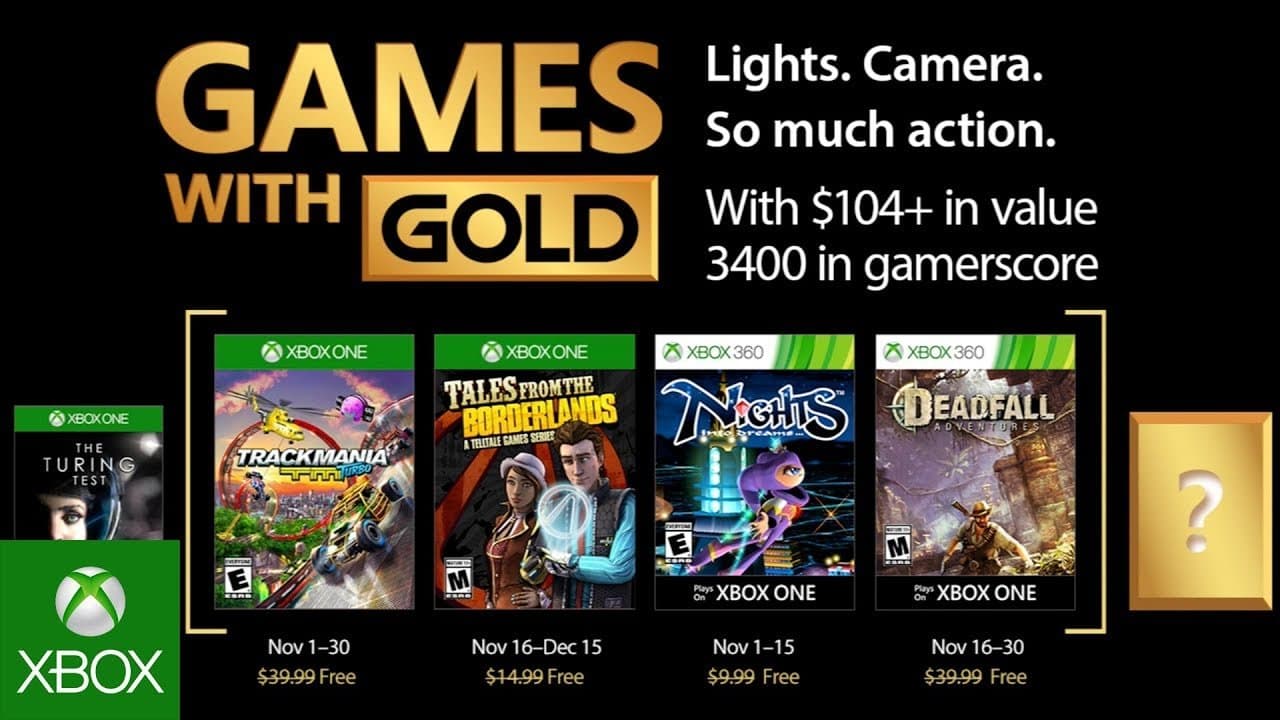 Estos son los juegos gratis de Xbox para el mes de Noviembre