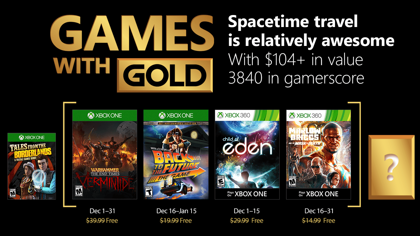Microsoft revela los juegos gratuitos de Diciembre para Xbox