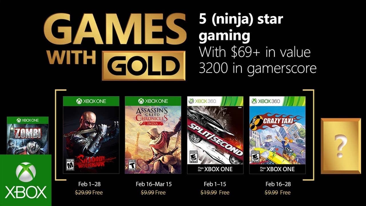 Estos son los juegos gratis de Febrero para Xbox