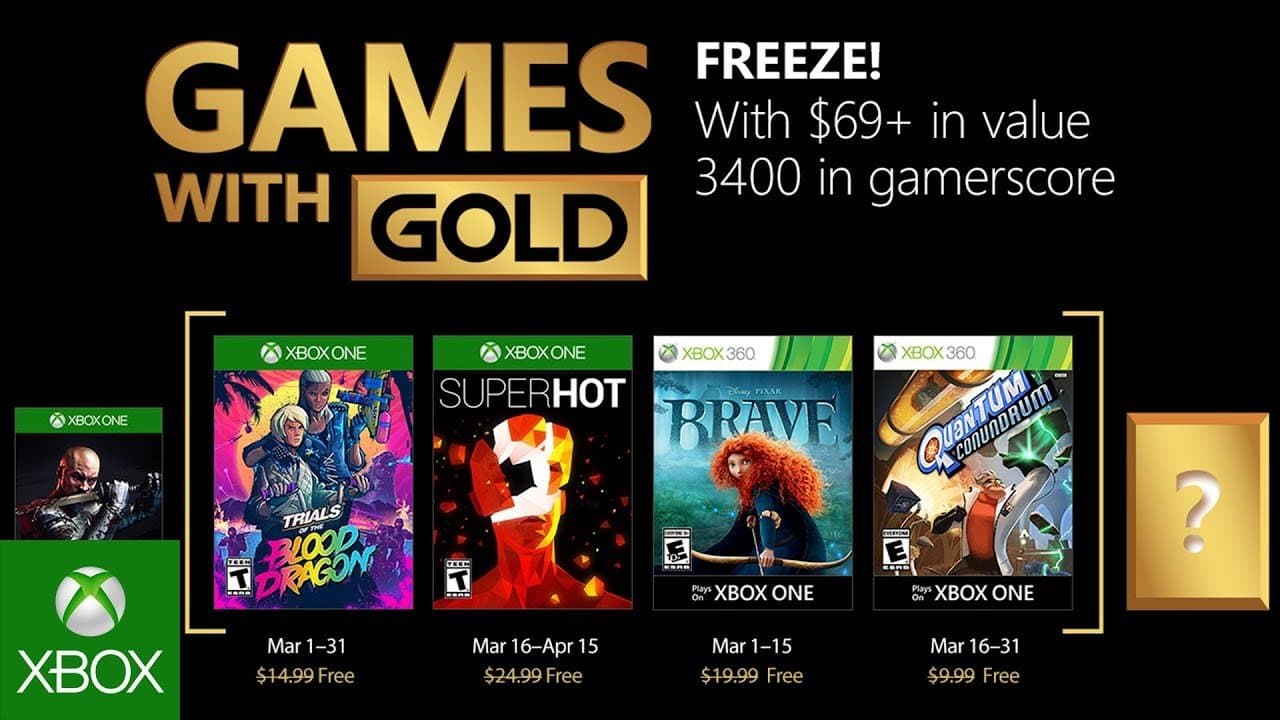 Microsoft revela los juegos gratuitos de Marzo para Xbox