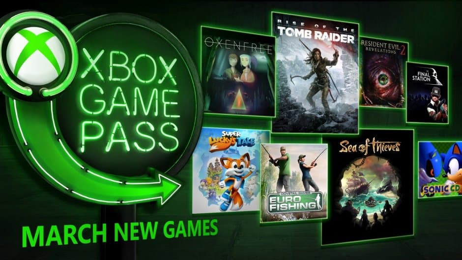 Xbox Game Pass añadirá Rise of the Tomb Raider, Sea of Thieves y Super Lucky’s Tale en Marzo