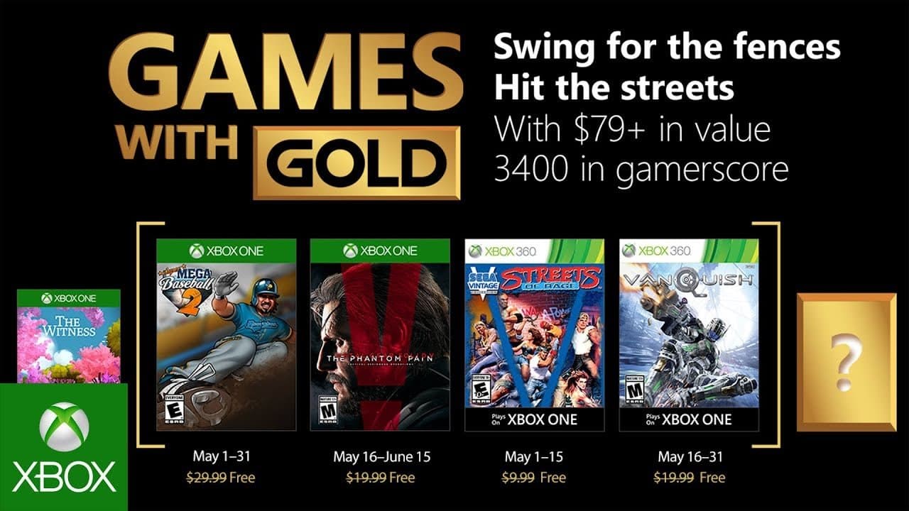 Estos son los juegos gratis de Games with Gold de Mayo para Xbox