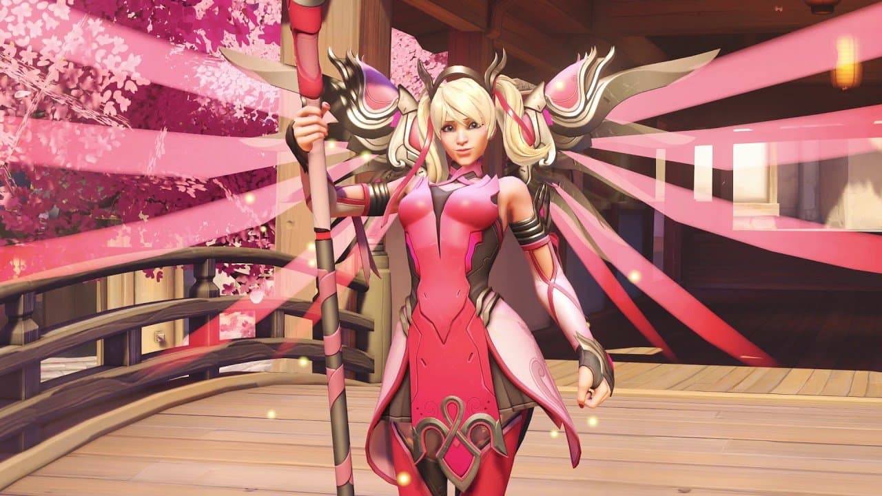 Apoya la lucha contra el cáncer de mama comprando este skin rosa de Mercy de Overwatch