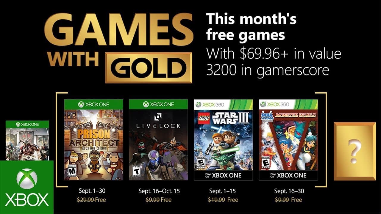 Estos son los juegos gratis de Xbox para el mes de Septiembre