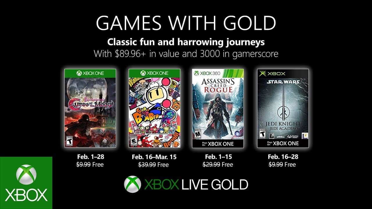 Estos son los juegos gratuitos para el mes de Febrero en Xbox