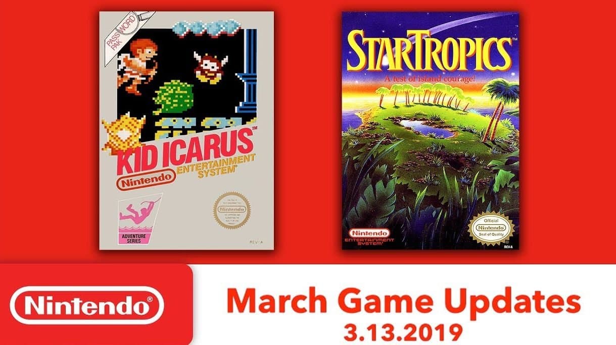 Nintendo Switch Online anuncia Kid Icarus y StarTropics para la app de NES en marzo