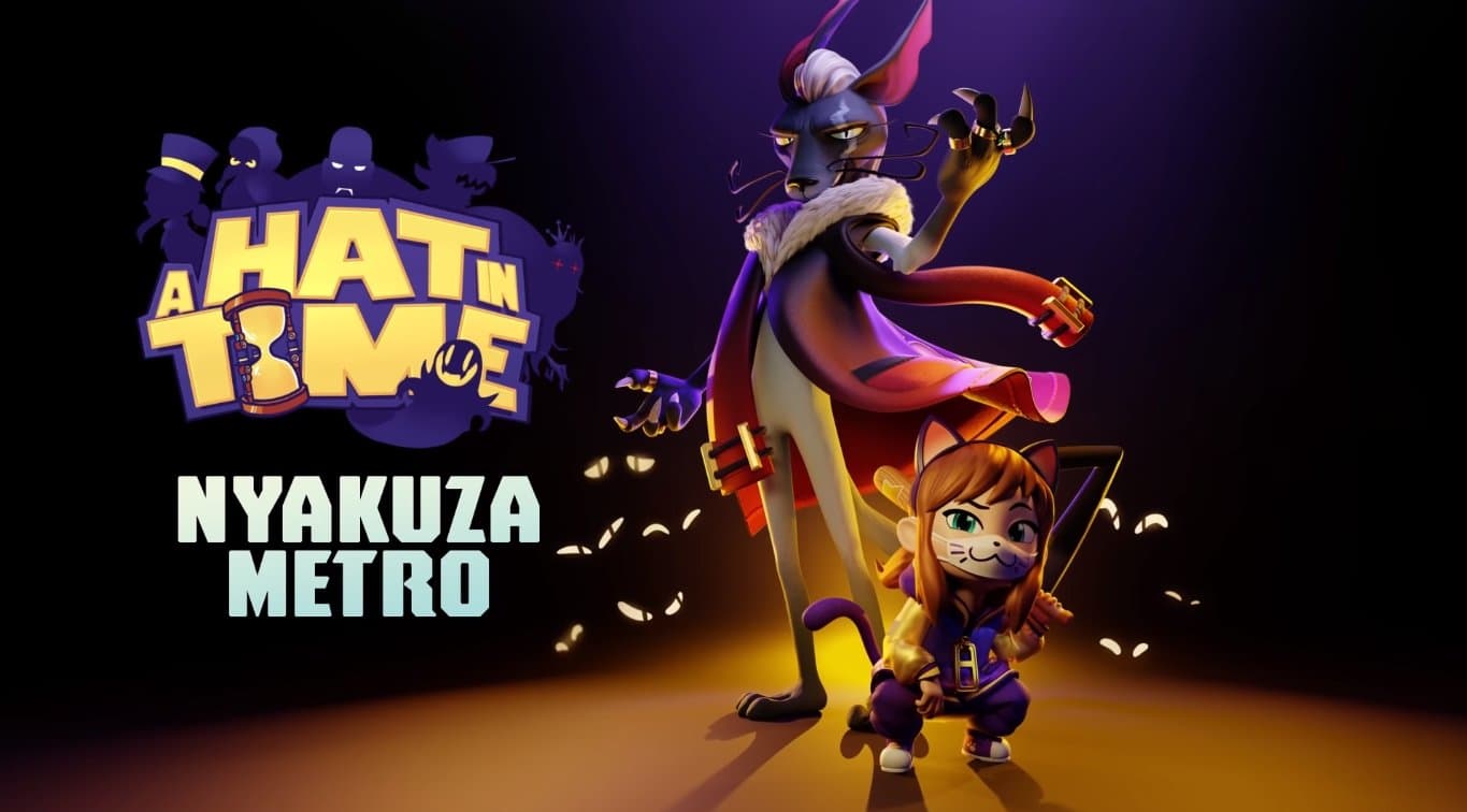 Anuncian el DLC Nyakuza Metro + Online Party para A Hat in Time