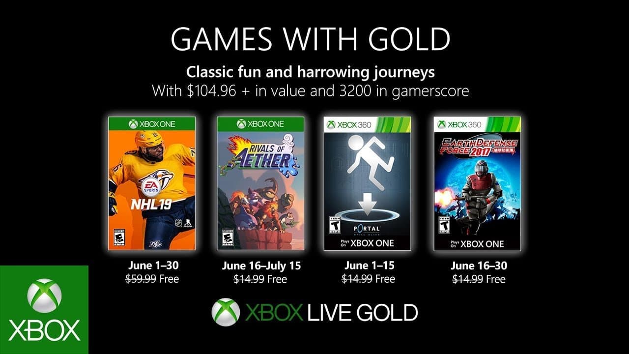 Estos son los Games with Gold de Junio
