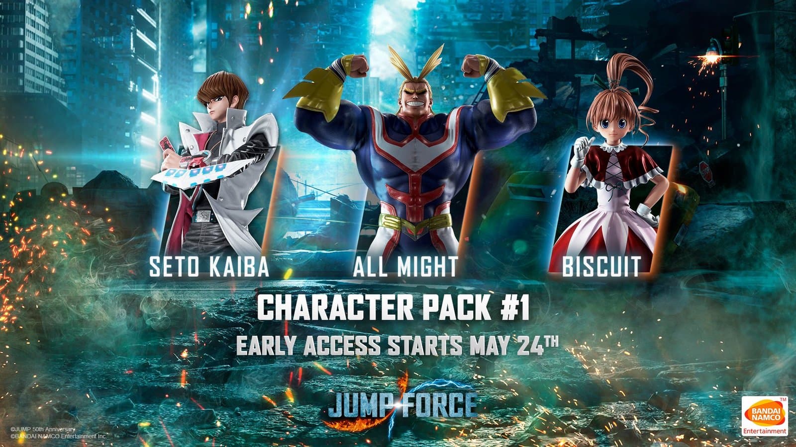 Llegan los primeros tres personajes DLC a Jump Force