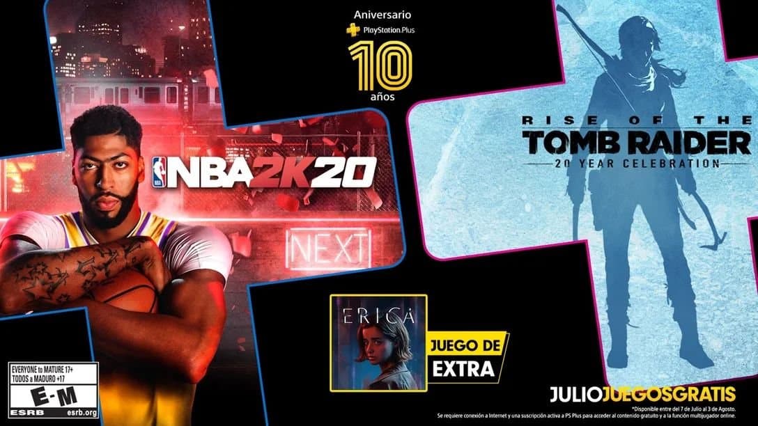 Estos son los juegos gratuitos de PlayStation Plus para julio